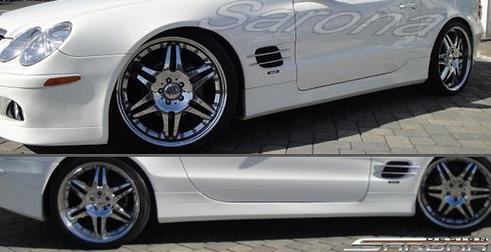 Custom Mercedes SL  Convertible Side Skirts (2003 - 2008) - $590.00 (Part #MB-051-SS)